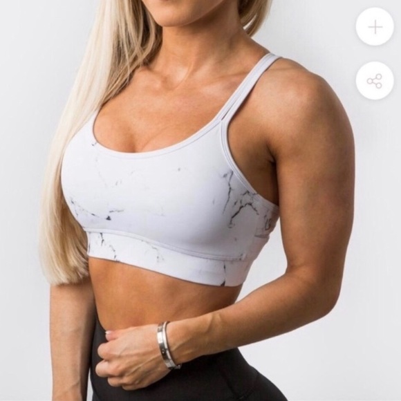 SOLD- BuffBunny White Marbled Jade Mesh Sports